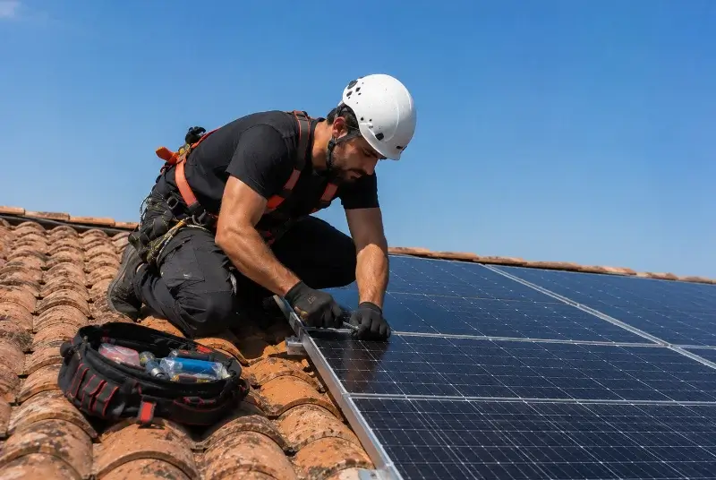 Maintenance et monitoring de panneaux solaires à Mésanger