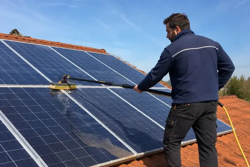 Nettoyage et entretien de panneaux solaires à Mésanger